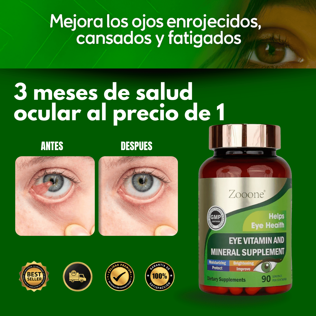 Zooone® Visión Plus| Luteína y Zeaxantina FORMULA AMERICANA