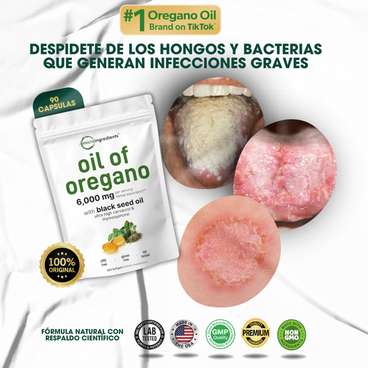 Oil of Oregano™ Elimina los parásitos ocultos en tu cuerpo desde la primera semana | 90 Cápsulas