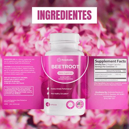BEETROOT| Cápsulas de Remolacha para favorecer la circulación y la vitalidad ¡OFERTA 2X1!